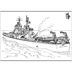 ぬりえページ: 軍艦 (交通機関) #138515 - 無料の印刷可能なぬりえページ