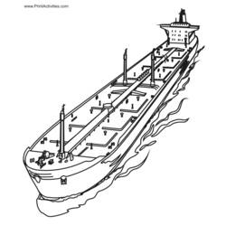 ぬりえページ: 軍艦 (交通機関) #138638 - 無料の印刷可能なぬりえページ