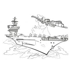 ぬりえページ: 軍艦 (交通機関) #138668 - 無料の印刷可能なぬりえページ