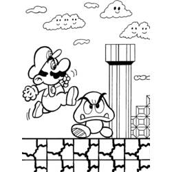 ぬりえページ: マリオブラザーズ (ビデオゲーム) #112507 - 無料の印刷可能なぬりえページ